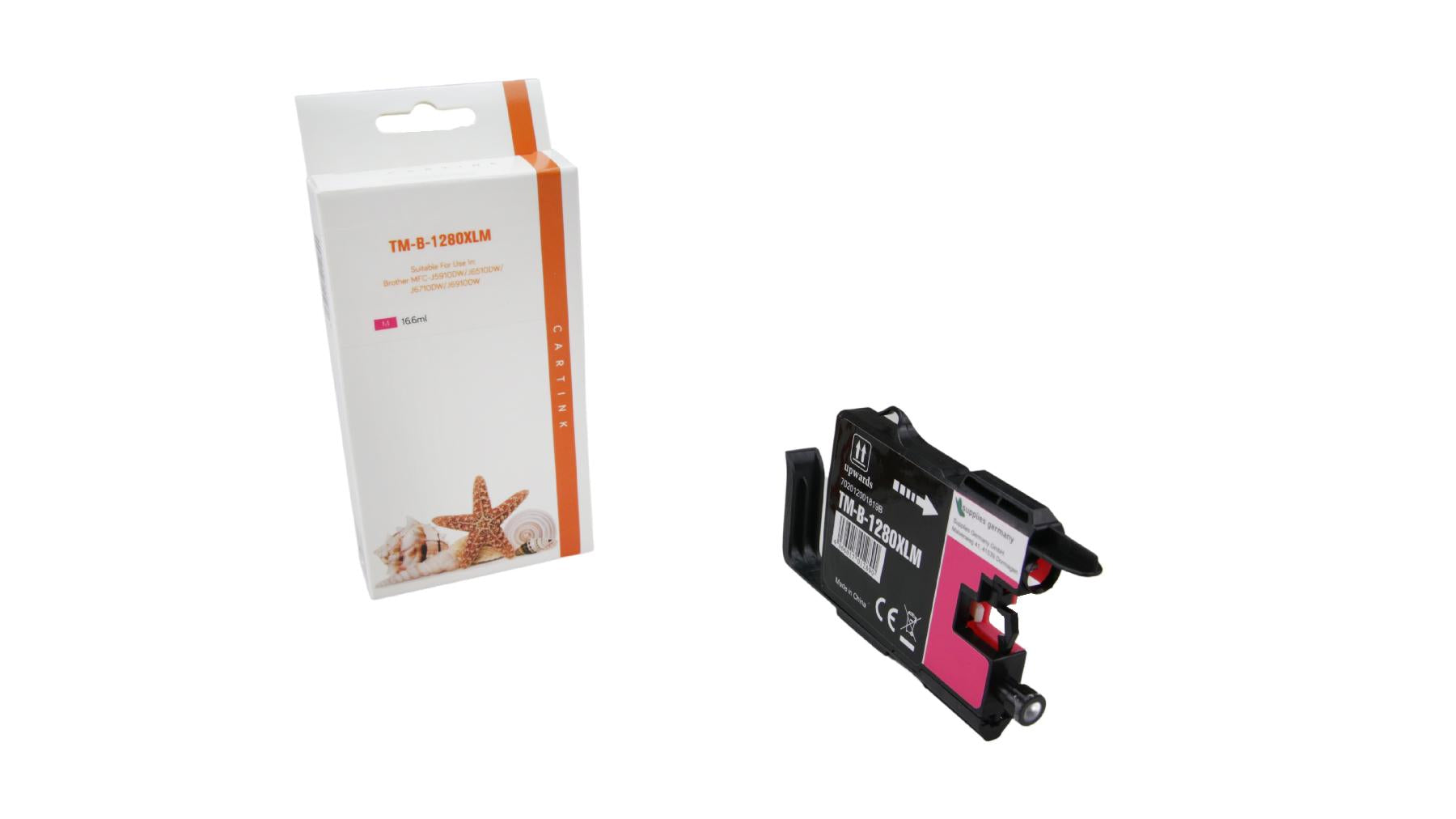 LC1280XLM Alternativ Seestern Tinte Magenta für Brother / LC1280XLM / 16,6ml