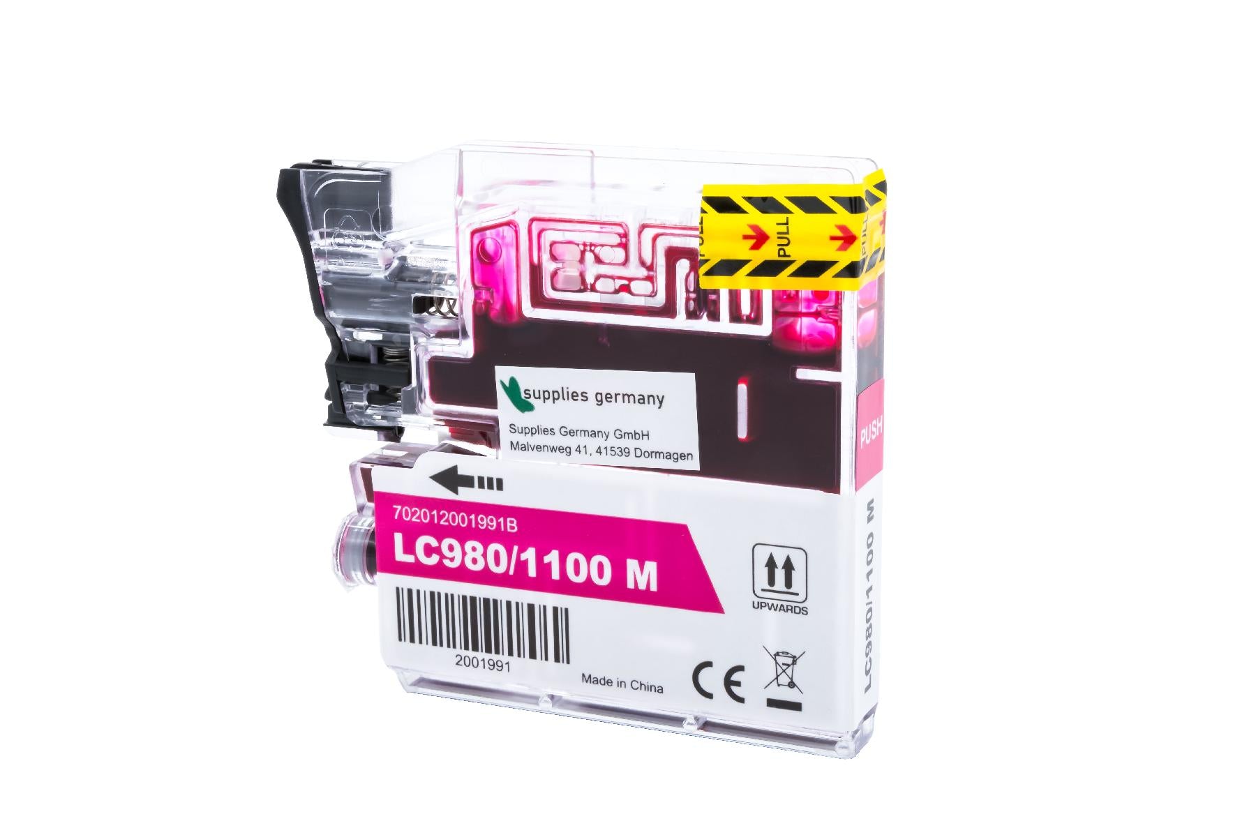 BULK LC980/1100M Alternativ Tinte Magenta für Brot / LC980M / 20ml