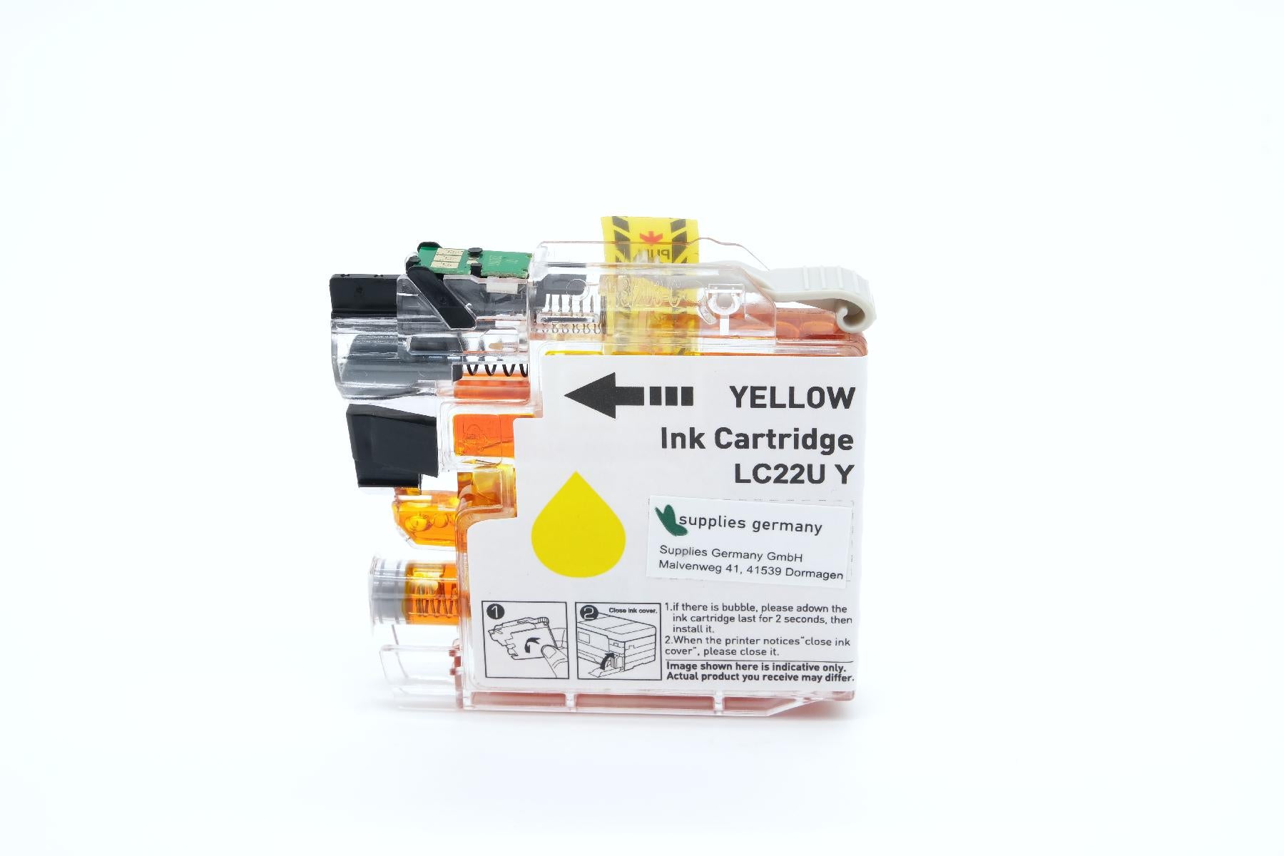 BULK LC22UY Alternativ Tinte Yellow für Brother / LC22UY / 15,4ml