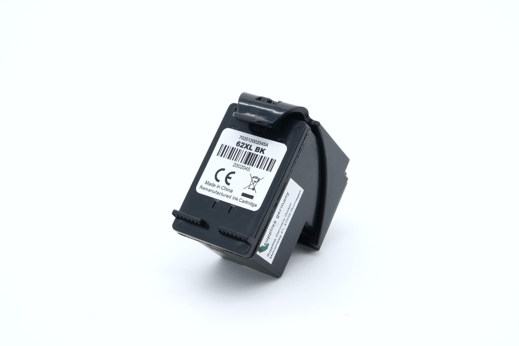 BULK 62XLBK Alternativ Tinte Black für HP / C2P05AE / 12ml