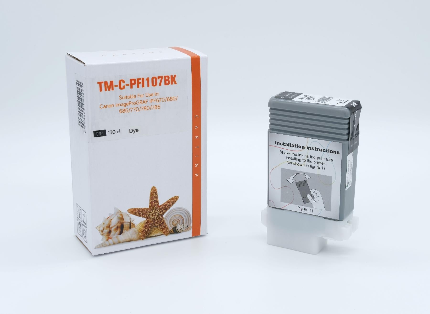 REFPFI107BK Refill Tinte Black für Canon / 6705B001 / 130ml