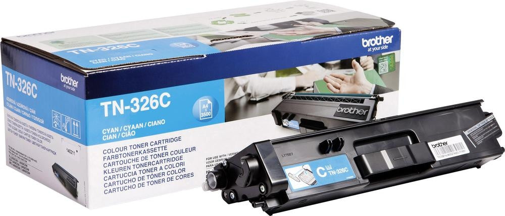 Brother TN-326C / cyan / original BROTHER Toner TN326C / 3500 S. neu