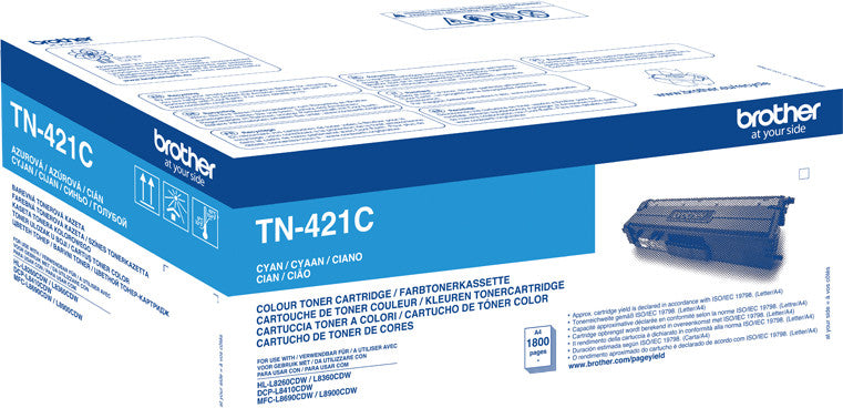 Brother TN-421 Toner Multipack Cyan Magenta Gelb und Schwarz Lasertoner TN421 CMYK