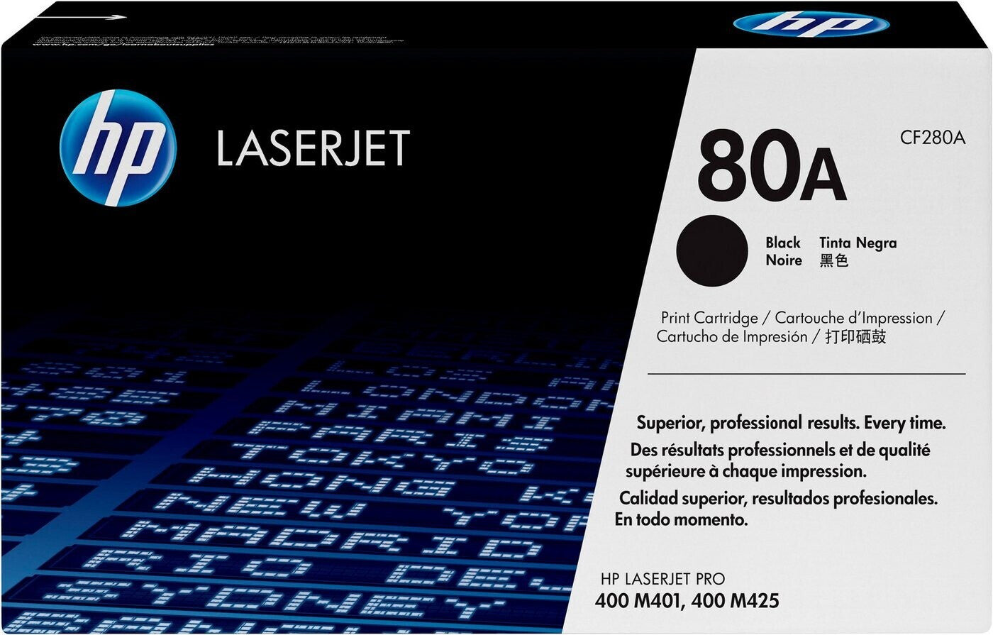 HP 80A / schwarz / Original HP Toner / CF280A / 2700 S.