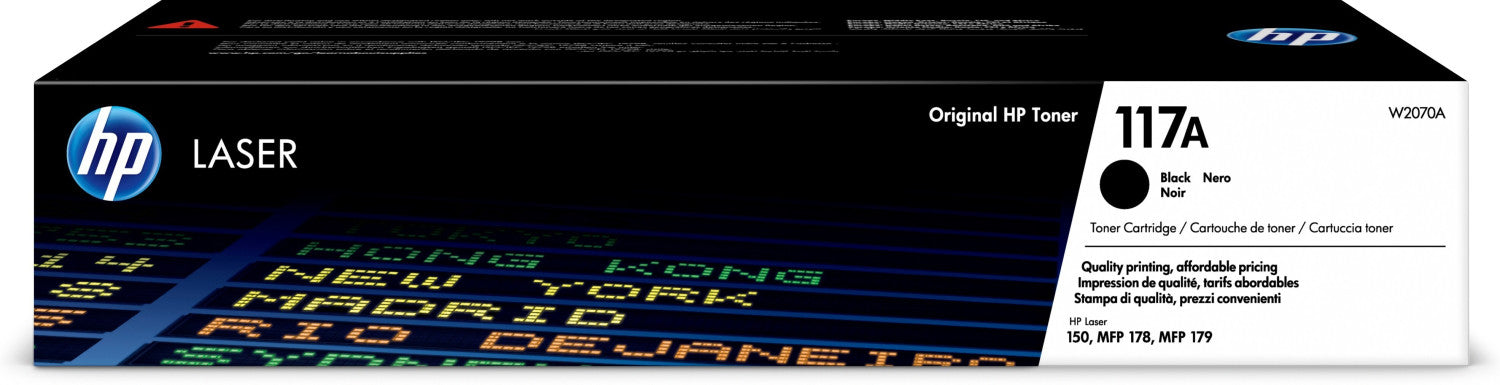 W2070A // 117A / schwarz / original HP Toner schwarz / W2070A / 1000 S.